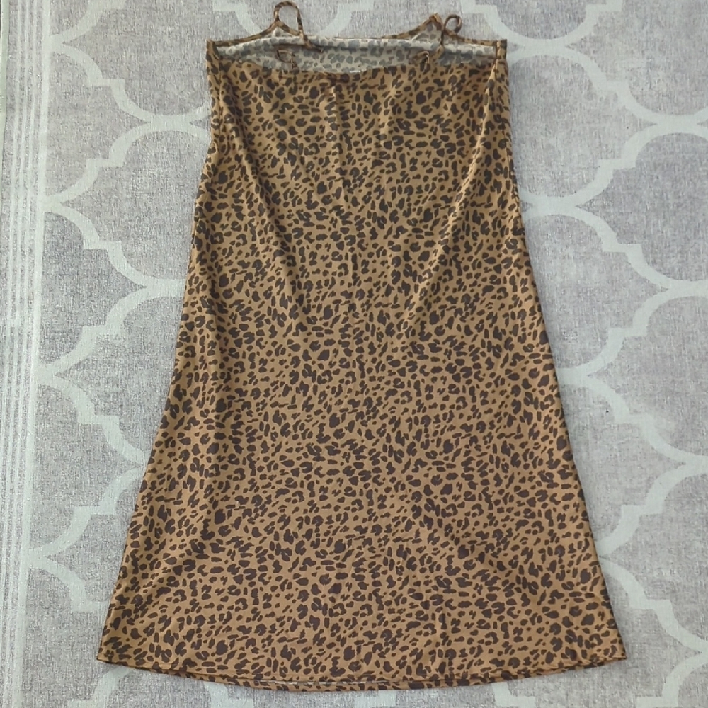 a new day Animal Leopard Print Slip Dress Medium - Picture 9 of 10